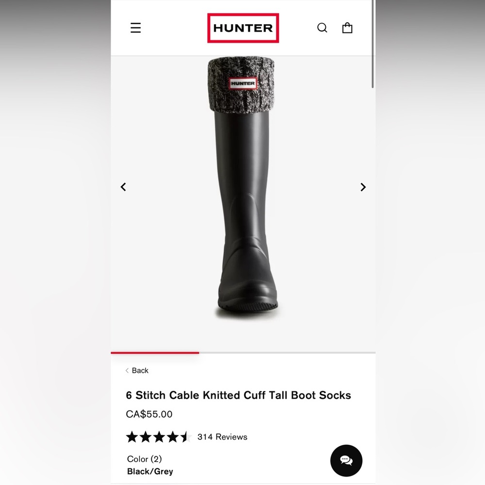 HUNTER boot socks